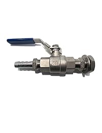 HomeBrewStuff, válvula de acero inoxidable de 1 2 pulgada, sin soldadura, cabezal para olla de producción doméstica de cerveza.