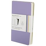 Moleskine Volant Notebook (Set of 2 ), Pocket, Ruled, Light Violet, Brilliant Violet, Soft Cover (3.5 x 5.5)