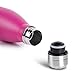 BOGI 17oz Insulated Water Bottle Double Wall Vacuum Stainless Steel Water Bottles, Leak Proof Metal Sports Water Bottle Keeps Drink Hot and Cold - Perfect for Outdoor Sports Camping Biking (Hot Pink)