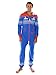 Tipsy Elves Ugly Christmas Sweater Party - Reindeer First Date Blue & Red Adult Jumpsuit