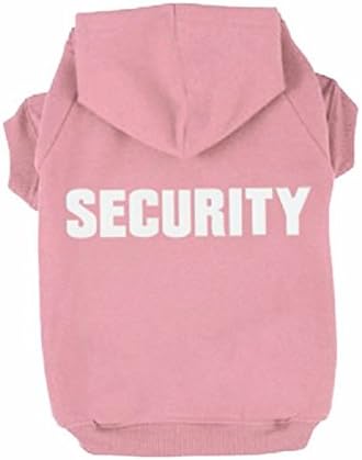 Puppy Dog Cat Pets Appareal Security Sweatshirt Hoodie Clothes Hood Coat Sweater For Winter Warm Small Medium Large Pets (M, Pink)