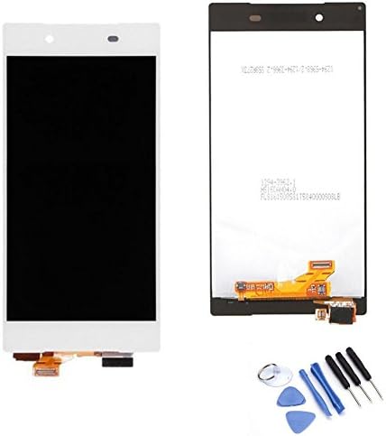 MORESUN-High Quality Full LCD Display Glass Touch Screen Digitizer Assembly Replacement Part for Sony Xperia Z5 E6603 E6633 E6653 E6683 (White)