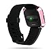 [5-Pack] Compatible with Fitbit Versa Screen Protector, FOLOME Full Cover Case Scratch-Resistant Soft Flexible TPU Plated All-Around Protective case Protector (Black+Silver+Gold+Rose Gold+Clear)