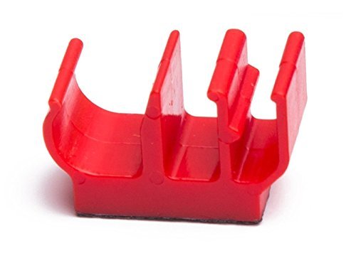 (40 pk) Red Magnetic Pencil Pen and Slim Dry Erase Holder Clip - Best for Fridge, Locker, Board, Cub