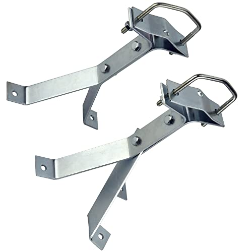 Skywalker 8” HeavyDuty Wall Mount Pair for TV Antenna Mast with (2