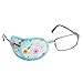 Plinrise Pure Cotton Amblyopia Eye Patch For Glasses,Treat Lazy Eye,Amblyopia And Strabismus,Eye Patch For Children,Regular Size(Blue Floral)