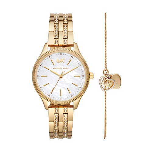 Michael Kors Women's Lexington Quartz Watch with Stainless Steel Strap