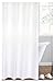 McCormick & Co. Mercantile Mildew Resistant Fabric Shower Curtain Liner Water Repellent and Machine Washable, White