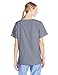Landau Essentials Relaxed Fit 4-Pocket V-Neck Scrub Top for Women 8219 Steel Grey