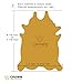 Crown Home Innovations | Brazilian Cowhide Area Rug | 100% Authentic Natural Leather | Unique Stylish Decorative Accent | No Smell or Shedding | Color, Brindle | Size, 6’x 7’