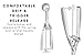 Internet’s Best 18/8 Stainless Steel Ice Cream Cookie Dough Scooper | Set of 4 | Melon Baller | Professional Small Medium Large Scoop | Trigger Release