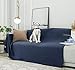 DEARTOWN 100% Waterproof Furniture Cover for Dogs and Cats,Super Soft Pet Blanket for Bed Couch Sofa (70×70 Inches, Navy)thumb 4