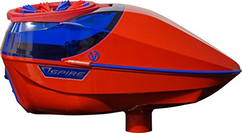 Virtue Spire 200 Special Edition Paintball Loader w/ Crown 2.5 - Gloss Red / Blue
