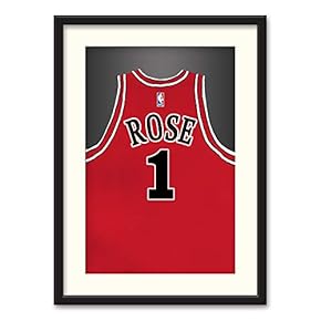 Athletes Jersey Theme Black Framed for Bedroom Livingroom