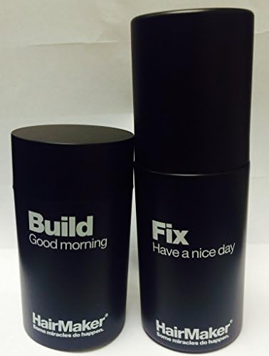 Hairmaker Hair Maker Hair Loss Building Cotton Fibres Concealer 25g &amp; Fixing Spray 100ml (Light Brown + Spray)