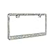 2 Pack HC Prong Setting Luxury Handcrafted Bling License Plate Frame with GiftBox | Over 1000 pcs Finest 14 Facets Clear White Rhinestone Crystals | Perfect Car Accessories for All Standard Plate Size