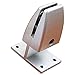 2 Pieces T Shape Office Desk Partition Support Bracket Shelf Clip Clamp Holder Screen Clip Holder (Sliver)