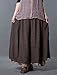 Mordenmiss Womens Casual Loose Fit Layers Wide Leg Pants ,Coffee,One Size