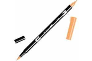 Tombow 56606 Dual Brush Pen Art Marker, 912 - Pale Cherry, 1-Pack. Blendable, Brush and Fine Tip Marker