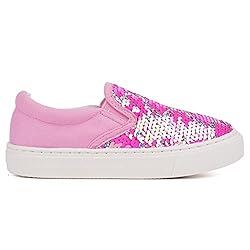 Toandon Toddler Girls Canvas Loafer Shoes Sneakers