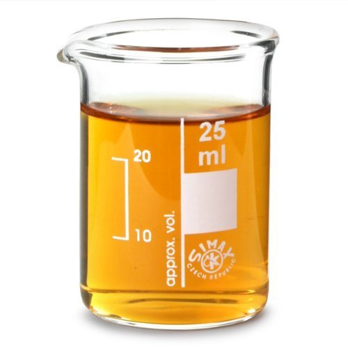 Glass Measuring Beakers 25ml Box of 12