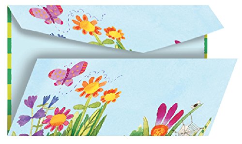 eeBoo Fairies of The Field Fold-to-Mail Stationary Set for Kids