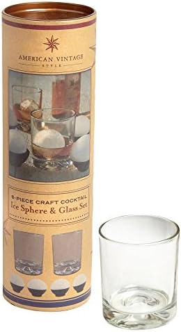 Craft Cocktail Ice Sphere &amp; Glass Set, 6-Piece