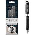 Nikola Tesla Engraved Quote Pen - To Find the Secrets of the Universe, Think in Terms of Energy, Frequency, Vibration. - Gift