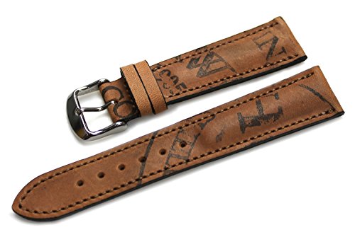 FLUCO Horween Shell Cordovan Reversed Leather Watch Strap [Brown, 20mm]