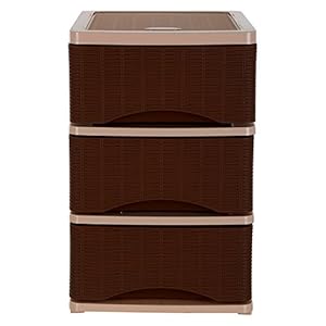 Nayasa Plastic Tuckins (Brown, 30 cm x 40 cm x 46 cm)