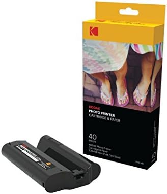 Amazon Com Kodak Dock Plus Dock Photo Printer Cartridge Phc 40 Cartridge Refill Photo Paper 40 Pack Camera Photo