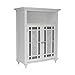 Teamson Home Windsor 26.5 in. x 34.02 in. 2-Door Freestanding Wooden Floor Cabinet with Adjustable Shelves for Storage Solutions in Bathrooms, Kitchens, Laundry Rooms, Home Offices, White