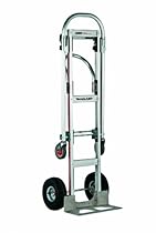 Magline GMK81UA4 Gemini Sr Convertible Hand Truck, Pneumatic Wheels, 500 lbs Load Capacity, 61