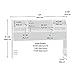 Sauder Shoal Creek Headboard, Full/Queen, Diamond Ash finish