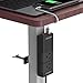 COZOO Clamp Mount Desktop Power Strip with USB 3 Port Charger Station 20W/4.0A and 2 AC Outlet Travel Universal(100-240V) 4.5ft Extension Cord for Desk, Table,Workbench
