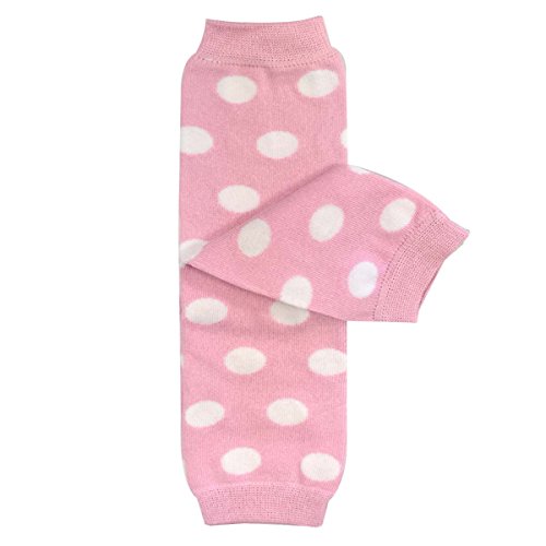 Bowbear Baby 3-Pair Leg Warmers, Pastel Dots in Pink, Aqua, Lavender