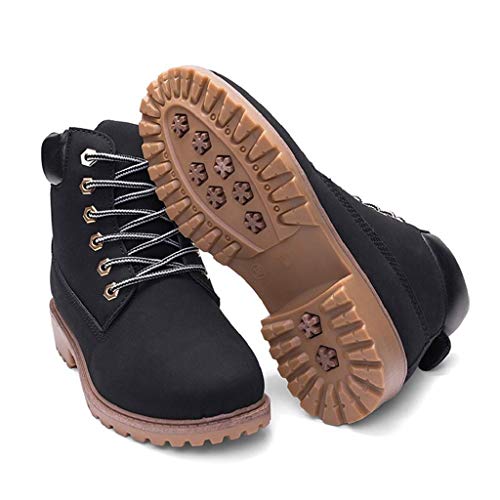 image for KKGG_Men shoes Men's Couple Warm Waterproof Retro Solid Lace-up Sneake