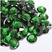 Beading Station 1000-Piece Flat Back Brilliant 14-Cut Round Rhinestones, 4mm-16ss, Emerald