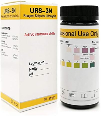 VigorFull Urinary Tract Infection Test Strips (50 ct) UTI Test Strip for Women FDA Approved Leukocytes Nitrite and pH Strips Routine Urine Testing