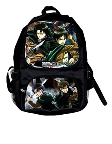 Rain's Pan Anime Attack on Titan Cosplay Survey Corps Canvas Backpack School Bag Teens