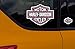 Chroma 9934 Harley Davidson Pink and White Bar and Shield Decal (3pc.)