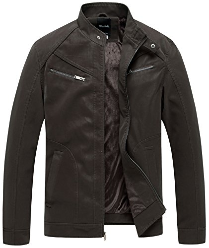 Wantdo Men's Faux Leather