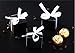 AWELL Black Gift Candy Box Bulk 2x2x2 inches with White Ribbon Party Favor Box,Pack of 50