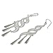 NOVICA .925 Sterling Silver Dangle Earrings with Teardrop Embellishments, Sterling Allure'