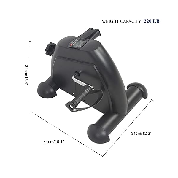CAMORSA-Mini-Exercise-Bike-Portable-Home-Pedal-Exerciser-with-LCD-Display-Indoor-Exercise-Bike-for-Leg-Arm-Training-Under-Desk-Bike-Adjustable-Resistance CAMORSA Mini Exercise Bike, Portable Home Pedal Exerciser with LCD Display, Indoor Exercise Bike for Leg Arm Training…