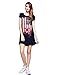 Zoozie LA Women's American Flag Dress USA National Star Stripes Patterns