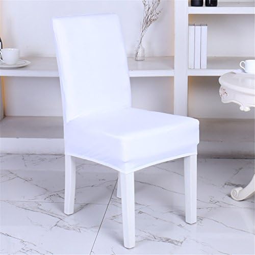 WXYSHOME Fabric Floral Stretch Removable Washable Short Coffee Shop Restaurant Hotel Wedding Chair Cover Dog Cat Pet Protector Seat Solid Color Slipcover Set of 6