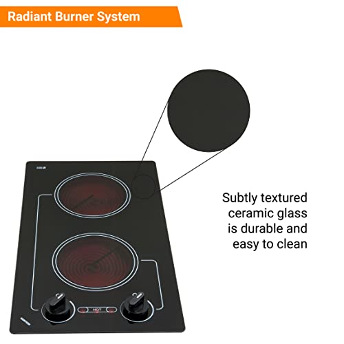 Kenyon B41601 61/2Inch Caribbean 2Burner Cooktop with Analog Control