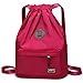 Peicees Waterproof Drawstring Sport Bag Lightweight Sackpack Backpack for Men and Women