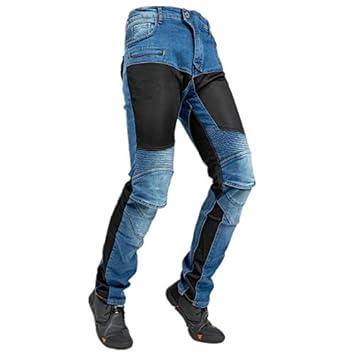 Waist 31.5 Hommes de Protection Moto Pantalon Jeans Bleu S-